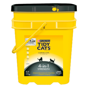 Purina Tidy Cats Clumping Cat Litter, 4-in-1 Strength Multi Cat Litter, 35 lb. Pail