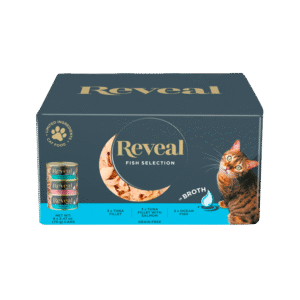 Reveal Natural Wet Cat Food, Fish in Broth Variety Pack, 2.47oz 8 Cans